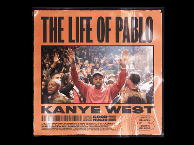 The Life Of Pablo Cover Concept album art album artwork album cover cover art design hip hop kanye music art packaging typography
