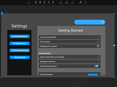 Daily UI 007 - Settings dailyui dailyuichallenge design framer settings ui ux