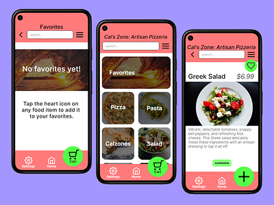 Daily UI 044 - Favorites dailyui dailyuichallenge design favorites food drink menu food order framer menu ui ux