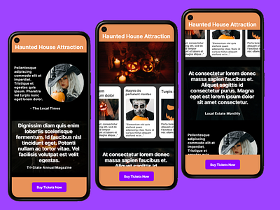 Daily UI 051 - Press Page branding dailyui dailyuichallenge design framer halloween press page pumpkins ui ux