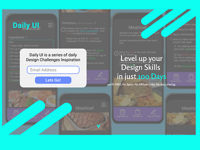 Daily UI 100 - Redesign Daily UI Landing Page