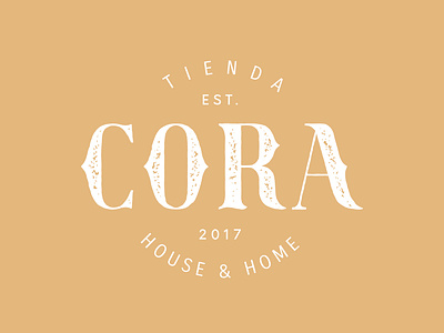 Cora brand branding cora design graphicdesign home house logo texture typography work mark