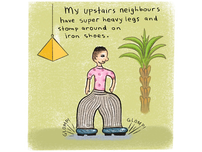 Upstairs Neighbours 1 cartoon comic digitalart illustration procreate