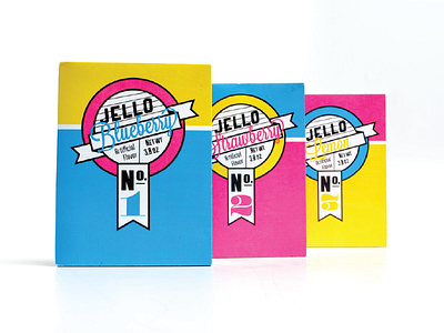 Jello Packaging branding cmyk identity jello packaging re design typography