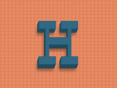 Branding experiment blue h hypernyms lettering orange type typography