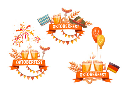Oktoberfest banner set