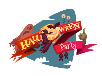 Halloween party banner