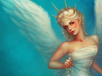 Fairy angel dream elf fairy fantasy girl wings woman