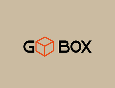 GO BOX LOGO box company design gobox logo