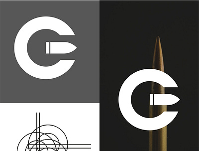 C-BULLET bullet design graphic design illustration log logo