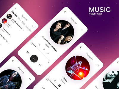 Music Player App app application design interface music player playing now shot ui ux