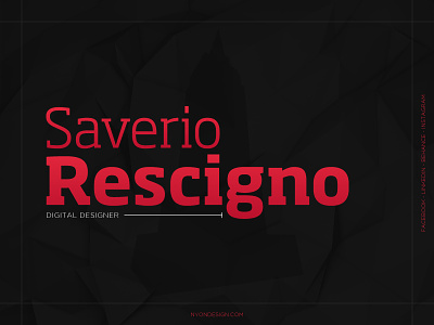 Saverio Rescigno - Portfolio design digital design minimal portfolio type typography ui ux web web design website