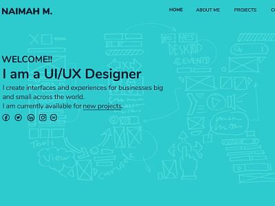 Portfolio Landing Page design landingpage portfolio productdesign ui ux
