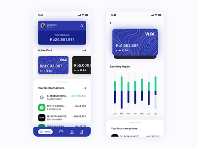 Digital Banking - Landing Page banking credit card icon inspiration landing page mobile ui user experience user interface