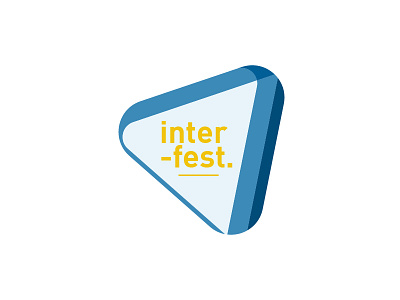 Interfest Logo-1 blue event festival informatics logo logogram triangle typo typography