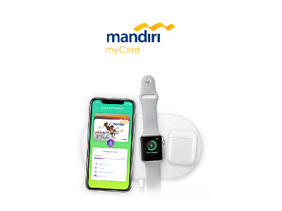 Mandiri myCard banking apps interface mandiri mockup ui user ux