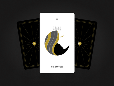 The Empress card design graphic design illustration tarot tarot card