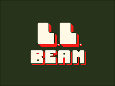 L.L. BEAN design graphic design type typography