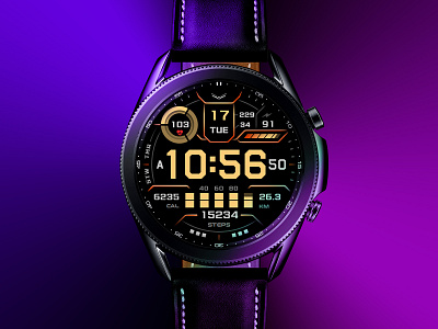 BALLOZI ZYMUS - Digital Watch Face app design face galaxywatch galaxywatch3 watch watchface