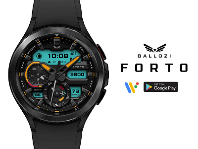 Ballozi Forto Wear OS Watch Face galaxywatch4 oneui playstore playstoreapp samsung watchface wearable wearos