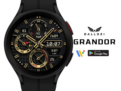 BALLOZI GRANDOR Watch Face for Wear OS app galaxywatch4 playstore playstoreapp watch watchface wearable wearos