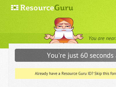 Resource Guru logo and character brand character brand personality character illustration color palette colour palette logo register registration saas app signup