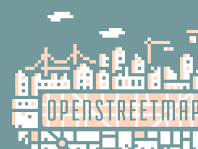 OpenStreetMap San Fran design illustration inkscape map open source vector