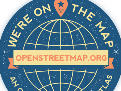 on the map design icon illustration openstreetmap osm texture