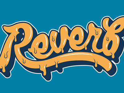 Reverb shirt design hiphop illustration lettering merch reverb t shirt