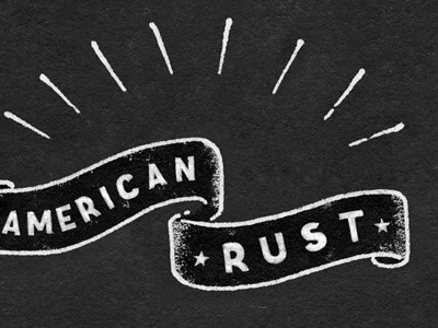 American Rust design illustration type