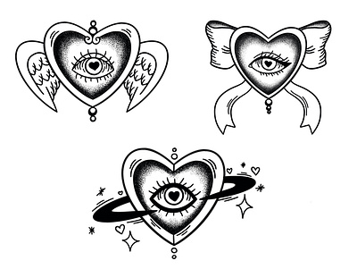 Heart Eyes Series (1) art artist artwork black and white canada design digital digital art digital illustration drawing eye eyeball flash heart heart eyes illustration instagram tattoo tattoo design tumblr