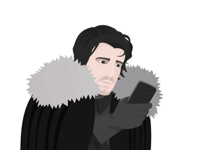 A Game of Phones game of thrones got jon snow