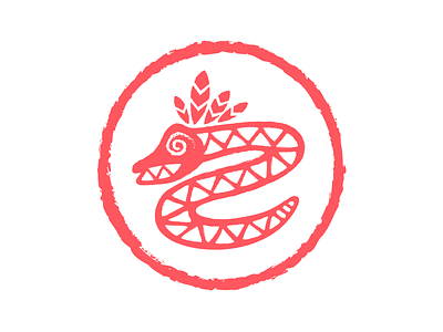 Feathered Serpent clothing icon logo snake