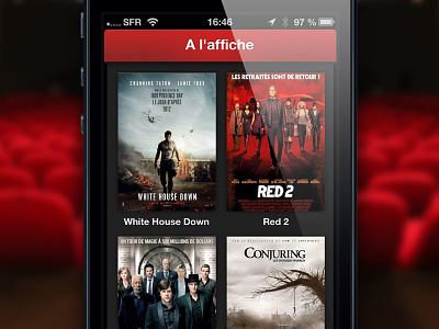 CinéHub iPhone app cinehub concept ios app iphone movies prototype showtimes