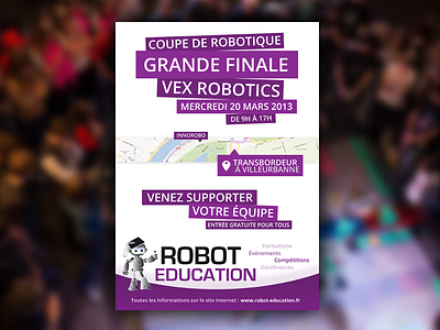 VEX Robotics French Finals poster design hi dpi photoshop poster print vex robotics