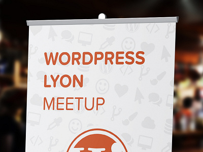 Roll-up for WordPress Lyon Meetup design