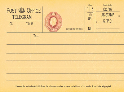 Retro Telegram Invitation card advertising card ceremony creative design graphic design invitation party retro telegram vintage