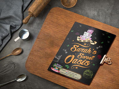 Bakery / Food Menu Cover Design ad advertising banner cover creative design flyer food graphic design illustration menu restaurant