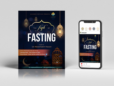 Ramadan Fasting Social Media Post ad advertising banner creative design fast fasting flyer graphic design illustration instagram islamic islamicpost media post poster ramadan social socialmedia twitter