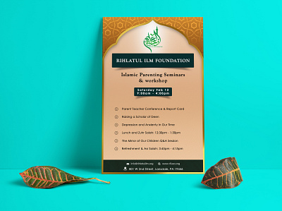 Islamic Flyer Design ad advertising banner creative design educational flyer graphic design illustration islamic