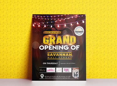 Grand Opening Flyer ad advertising amazing banner ceremony creative design designer elegant event eye catching flyer grand opening graphic design illustration modern opening party print ready stunning