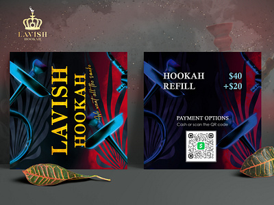 Hookah Leaflet Card