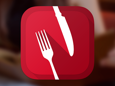 nappkin iOS7 App Icon app flat food icon ios ios7 iphone long shadow napkin ordering restaurant ui