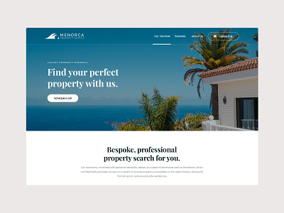 Property search Menorca design mobile photography property search rental responsive uidesign uiux userinterface uxdesign webdesign