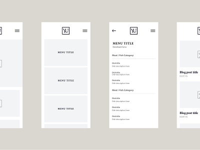 YU, Alderley Edge – Menu bar menu menu minimal photography portfolio responsive restaurant uidesign uiux userinterface uxdesign webdesign