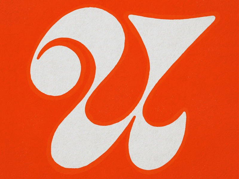 Letter U 70s design funky handlettering lettering procreate type typography