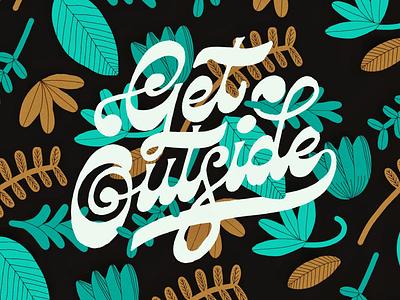 Get Outside handlettering lettering typography