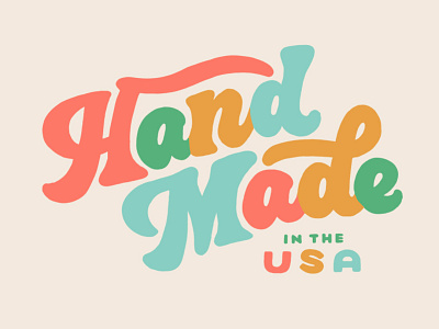Hand Made in the USA Lettering