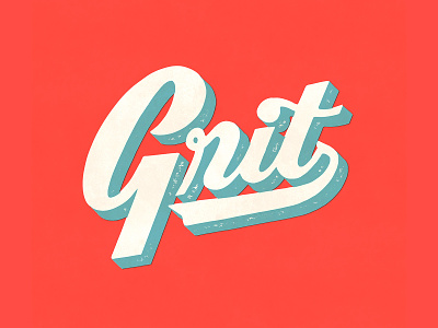 Grit Lettering handlettering lettering procreate script typography