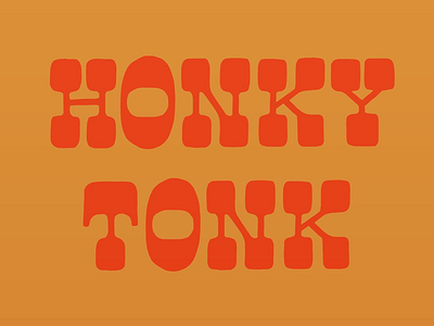 Honky Tonk design handlettering lettering print procreate type typography